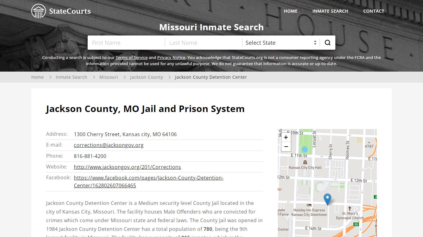 Jackson County Detention Center Inmate Records Search, Missouri ...